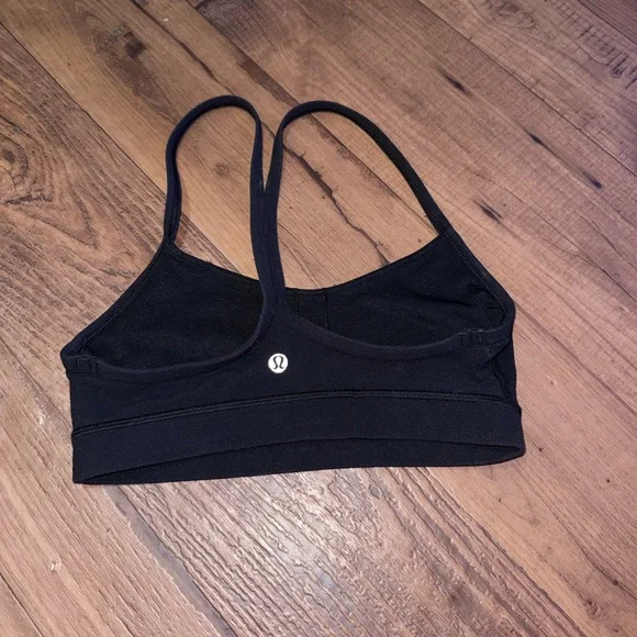 Pristine Excellent Pre-Loved Lululemon Flow Y Bra *Nulu Black Size: 4 - Picture 5 of 6